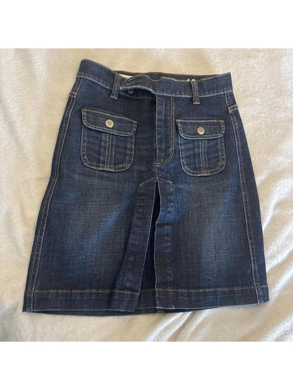 Gap Women's Navy and Blue Skirt